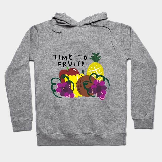 TIME TO FRUITY Hoodie by Agnayarizap